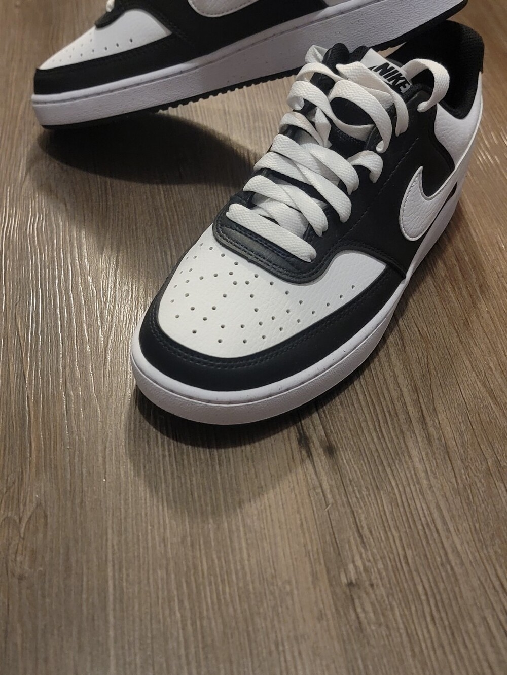 Nike Black and White Court Sneakers